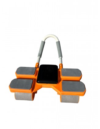 Sayaçlı Ab Carver Pro Roller 4 Otomatik Geri Tepme Karın Egzersiz Tekeri + Diz Matı
